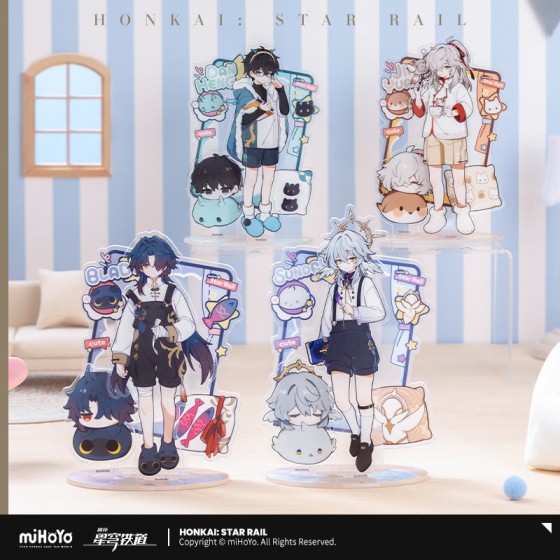 miHoYo Honkai Star Rail Male Dormitory Series Acrylic Standing Card Cute Accessories